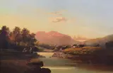 Near Dolwyddelan, North Wales,20 x 29in by Francis Muschamp, oil on canvas, sold Oct 2015
