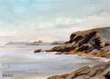 2 oils on board,Coastal scenes at Worthing and Dinard by Philip Wilson Steer, oil, sold Oct 2015