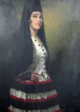 Portrait of a Spanish lady by Arthur Hayward, oil on canvas, sold Oct 2015
