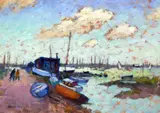 Walberswick near Southwold by Jean Young, oil on canvas, sold Oct 2015