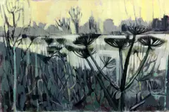 Winter River by Humphrey Spender, 1957, oil on canvas, sold Oct 2015