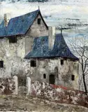 French Farmhouse by Josselin Bodley, 1931, oil on canvas, sold Oct 2015