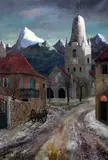 Pyrenees by Josselin Bodley, 1938, oil on canvas, sold Oct 2015