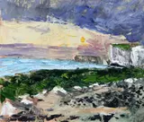 Shining Sea by Jean Cooke, oil on canvas, sold Oct 2015