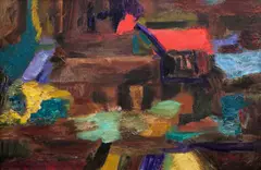 Untitled by Mary Potter, oil on board, sold Oct 2015