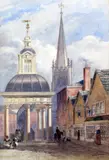 Suffolk Street, Ripley? by John Chase, 1844, watercolour, sold Oct 2015