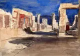 Pompeii,initialled,8.5 x 12.25in by Hercules Brabazon Brabazon, watercolour, sold Oct 2015