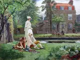 Sweet Summer Recreation by Henry Reynolds Steer, 1886, watercolour and bodycolour, sold Oct 2015