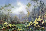 Heathland scene by William R. Hoyles, watercolour, sold Oct 2015