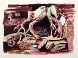The Sea Monster by John Bolam, ink and watercolour, sold Oct 2015