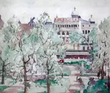 The Alhambra, Leicester Square' 1919 by Edith Mary Garner, watercolour, sold Oct 2015