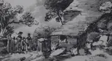 4 black chalk drawings on paper,Rustic landscapes,Abbott & Holder labels verso,largest 7.5 x 11in by Thomas Monro, drawing, sold Oct 2015