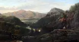 Skiddaw from above Grange by William Pitt, 1871, oil on canvas, sold Apr 2015