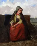 On the lookout by Haynes King, oil, sold Apr 2015