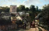 Honington Church, Warwickshire by William Pitt, 1875, oil on canvas, sold Apr 2015