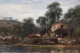 Helford, South Cornwall by William Pitt, 1857, oil on canvas, sold Apr 2015