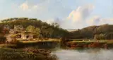 Norton Bridge, Devonshire by William Pitt, 1858, oil on canvas, sold Apr 2015