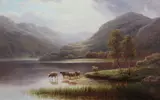 A Bit of Derwentwater, Cumberland by William Mellor, oil on canvas, sold Apr 2015