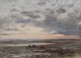 Sunset, Holy Island Sands by William Darling McKay, oil on canvas, sold Apr 2015