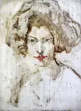 4 oils on canvas/panel,Study of the artist's daughter, Portrait of a lady and two landscapes,largest 20 x 24in., unframed by Thomas Brown Yates, oil, sold Apr 2015