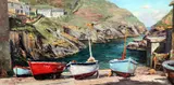 Port Loe by Nancy Bailey, oil on canvas board, sold Apr 2015