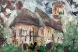 Hales, Norfolk by John Piper, watercolour, sold Apr 2015