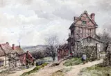 Wyre Hill, Bewdley, Worcestershire,monogrammed,9.5 x 13.5in by William Pitt, watercolour, sold Apr 2015