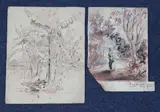 & Sonseven ink and by George Remington, c.1858, ink and watercolour, sold Apr 2015