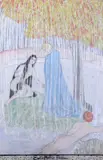 Coloured by Emilie Mediz-Pelikan, 1910, pencil and pastel on paper, offered Apr 2015