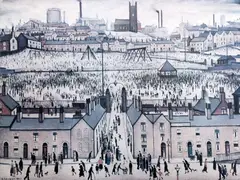 Britain at Play by L. S. Lowry, print, sold Apr 2015