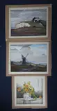3 coloured wood engravings,The Coastguard Station, Nasturtiums and A Sussex mill,largest 10.5 x 14in., unframed by Eric Slater, print (other), sold Apr 2015