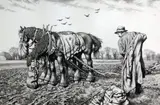 Three Good Friends' and 'Good Companions by Stanley Anderson, pencil, sold Apr 2015