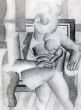 Le Fumeur by Fernand Léger, lithograph, sold Apr 2015