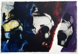 Eye and Camera: Red, Blue and Yellow, 1980, (Levinson 317)signed in pencil, from an edition of 150, Goldmark Galleries label verso,17 x 25in by John Piper, screenprint, sold Apr 2015