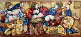 Ethnic Music Players by Dorit Levi, serigraph, sold Apr 2015