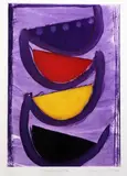 Tolcarne Rhythm, 1997 by Terry Frost, etching and aquatint, sold Apr 2015