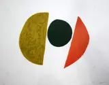Moon Series B, 1965.signed and dated '65, 41/70,19.75 x 25.5in by Lynn Chadwick, lithograph, sold Apr 2015