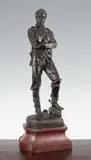 A patinated bronze figure of General Gordon by Hamo Thornycroft, 1898, bronze, sold Apr 2015