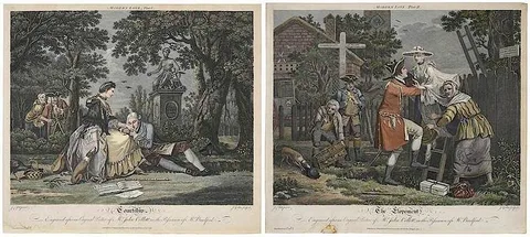 Untitled by John Collett, hand-colored engravings on laid paper, offered Sep 2018