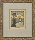 illustration by Herbert Paus, gouache, sold Jun 2014