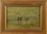 coastal scene by Franklin Dullin Briscoe, oil on canvas, sold Jun 2014