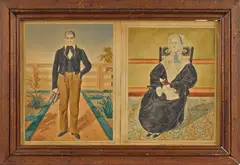 portraits of Jepther Lee by Henry Walton, watercolor, sold Apr 2014