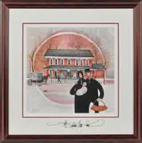 of the Old Country Store in Intercourse by P. Buckley Moss, watercolor on paper, sold Apr 2014