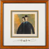 Untitled by P. Buckley Moss, watercolor on paper, sold Apr 2014
