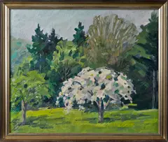 landscapes by Anton Kamp, oil on canvas, sold Mar 2014