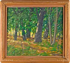 landscape by Anton Kamp, oil on canvas, sold Mar 2014