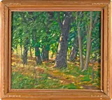 landscape by Anton Kamp, oil on canvas, sold Mar 2014