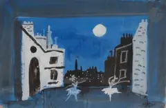 Décor pour Les Cents baisers by Jean Hugo, 1943, Gouache, sold Feb 2022