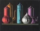 Du côté de la gare Saint-Lazare, 1955 - Les cafetières, 1971 - Épisode d'une vie d'artiste, 1979 (R. Passeron 157, 435, 570 IIIe/IV). 205 x 292. 236 x 291. 378 by Mario Avati, Eau-forte en noir, mezzotinto en couleurs, sold Mar 2017