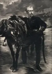Le Feld maréchal Wolseley - Dans les cendres - La morte (D. 11, 67, 71). 628 x 416. 785 x 445. 245 x 185 by Paul-Albert Besnard, Pointe sèche, mezzotinto, eau-forte, sold Mar 2017